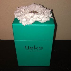 Tieks box with flower and black pouch